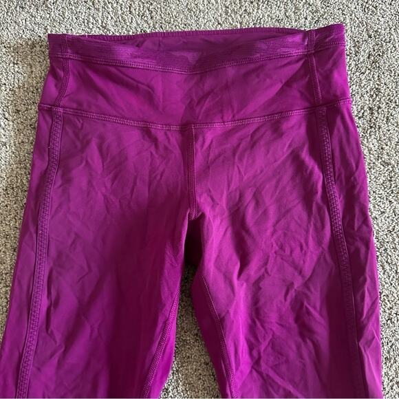 Lululemon Purple Crop Camo Leggings - Picture 6 of 7